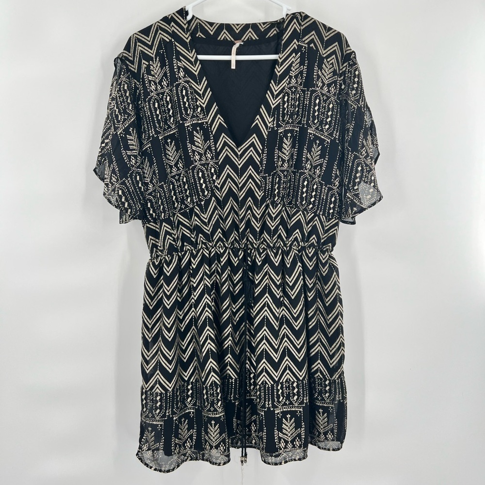 Free people blouse top short sleeves S